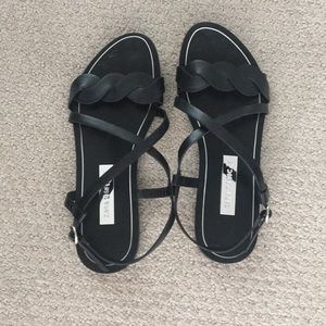 Zara Black Sandals - Size 6